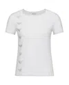 Ea7 T-shirt With Round Neck And Short Sleeves In White