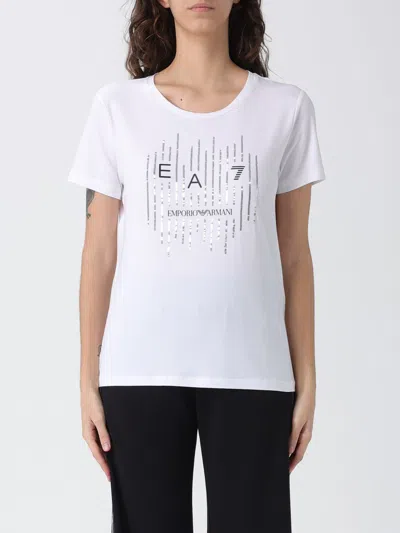 Ea7 T-shirt Woman  In White