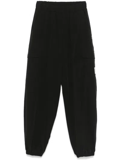 Ea7 Tapered Trousers In Black