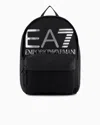 Ea7 Technical-fabric Backpack With Oversized Logo In Black