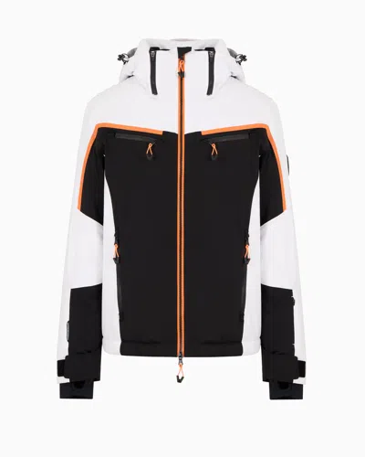 Ea7 Technical Ski Jacket In Protectum7 Fabric With Asv Stratum7 Padding In White