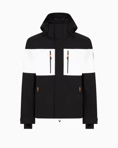Ea7 Technical Ski Jacket In Protectum7 Fabric With Asv Stratum7 Padding In Black