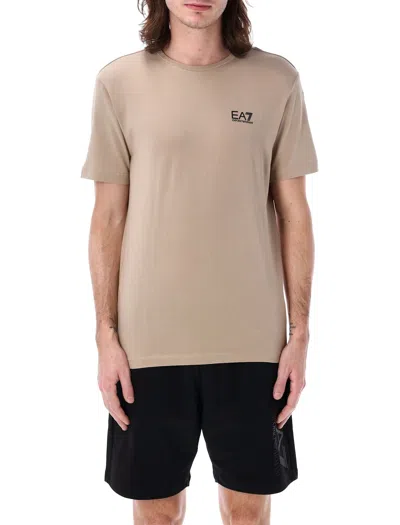 Ea7 Tee In Beige
