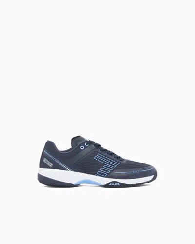 Ea7 Tennis Clay Sneakers In Blue