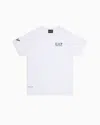 Ea7 Tennis Pro Boy T-shirt In Ventus7 Technical Fabric In White