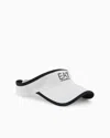 Ea7 Tennis Pro Cotton Visor In Two-tone