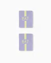 Ea7 Tennis Pro Cotton Wristbands In Purple