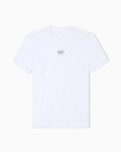 Ea7 Tennis Pro Crew-neck T-shirt In Ventus7 Technical Fabric