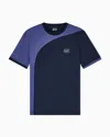 Ea7 Tennis Pro Crew-neck T-shirt In Ventus7 Technical Fabric In Blue