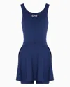 Ea7 Tennis Pro Dress In Ventus7 Technical Fabric In Blue