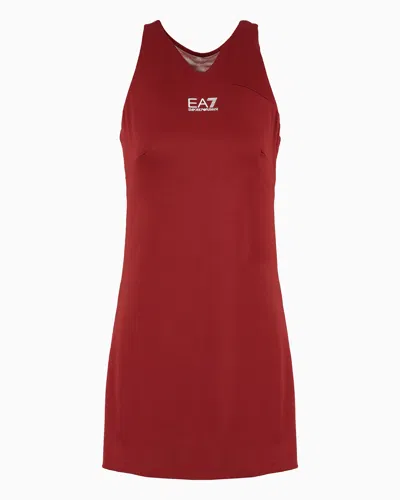 Ea7 Tennis Pro Dress In Ventus7 Technical Fabric In Black