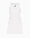 Ea7 Tennis Pro Dress In Ventus7 Technical Fabric In White