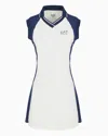 Ea7 Tennis Pro Dress In Ventus7 Technical Fabric In White