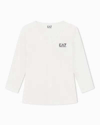 Ea7 Tennis Pro Long-sleeved T-shirt In Ventus7 Technical Fabric