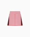 Ea7 Tennis Pro Mini Skirt In Ventus7 Technical Fabric In Pink
