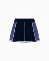 Ea7 Tennis Pro Mini Skirt In Ventus7 Technical Fabric In Blue