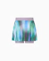 Ea7 Tennis Pro Mini Skirt In Ventus7 Technical Fabric In Purple