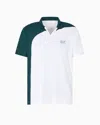 Ea7 Tennis Pro Polo Shirt In Ventus7 Technical Fabric In White