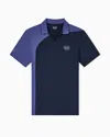 Ea7 Tennis Pro Polo Shirt In Ventus7 Technical Fabric In Blue