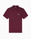 Ea7 Golf Pro Short-sleeved Polo Shirt In Ventus7 Technical Fabric In Red