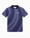 Ea7 Tennis Pro Polo Shirt In Ventus7 Technical Fabric With Print In Blue
