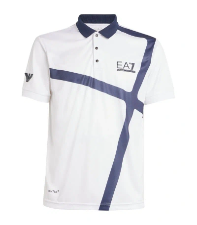 Ea7 Tennis Pro Polo Shirt In White