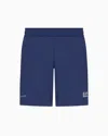 Ea7 Tennis Pro Shorts In Ventus7 Technical Fabric In Blue