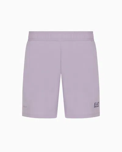 Ea7 Tennis Pro Shorts In Ventus7 Technical Fabric In Purple