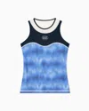 Ea7 Tennis Pro Top In Ventus7 Technical Fabric In Blue