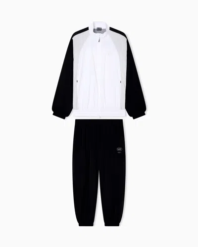 Ea7 Tennis Pro Tracksuit In Ventus7 Technical Fabric In White