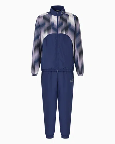 Ea7 Tennis Pro Tracksuit In Ventus7 Technical Fabric In Blue