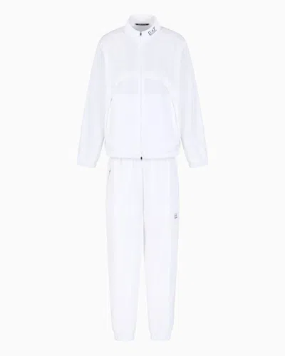 Ea7 Tennis Pro Tracksuit In Ventus7 Technical Fabric In White