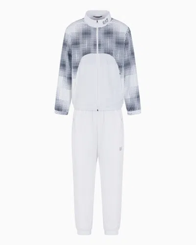 Ea7 Tennis Pro Tracksuit In Ventus7 Technical Fabric In White