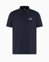 Ea7 Tennis Pro Two-tone Polo Shirt In Ventus7 Technical Fabric In Navy_blue