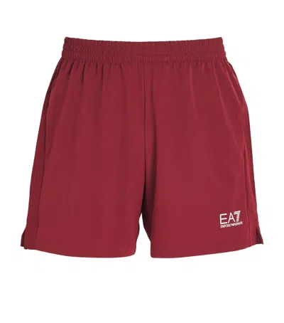 Ea7 Tennis Shorts In Red