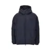 Ea7 Ter-repellent Fabric Padded Jacket In Blue