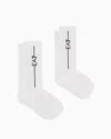 Ea7 Terrycloth Training Socks In White