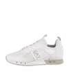 Ea7 Tie Round Head Low Upper Board Shoes In White