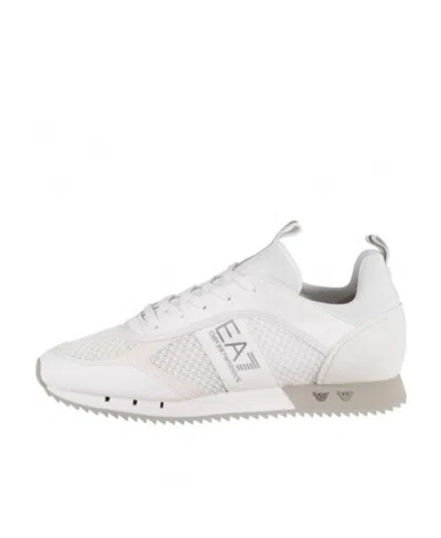 Ea7 Tie Round Head Low Upper Board Shoes In White