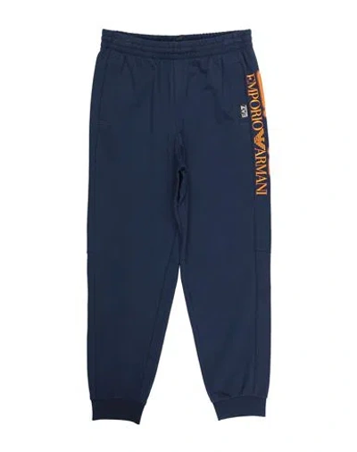 Ea7 Babies'  Toddler Boy Pants Navy Size 4 Cotton In Black