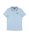 Ea7 Babies'  Toddler Boy Polo Shirt Light Blue Size 4 Cotton