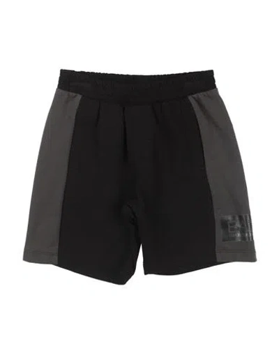 Ea7 Toddler Boy Shorts & Bermuda Shorts Black Size 6 Cotton In Black