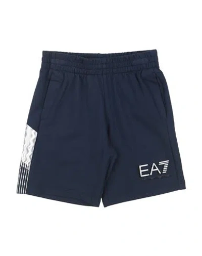 Ea7 Babies'  Toddler Boy Shorts & Bermuda Shorts Navy Size 6 Cotton