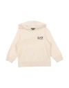 Ea7 Babies'  Toddler Boy Sweatshirt Beige Size 4 Cotton, Elastane In Multi