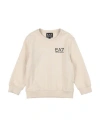Ea7 Babies'  Toddler Boy Sweatshirt Beige Size 6 Cotton, Elastane In Neutral