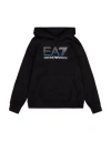Ea7 Babies'  Toddler Boy Sweatshirt Black Size 4 Cotton, Elastane