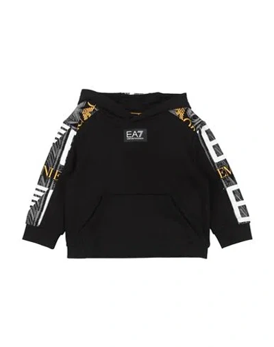 Ea7 Babies'  Toddler Boy Sweatshirt Black Size 4 Cotton, Elastane