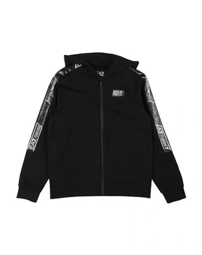 Ea7 Babies'  Toddler Boy Sweatshirt Black Size 6 Cotton, Elastane