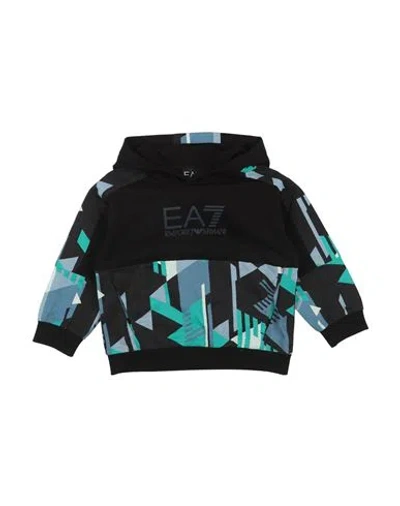 Ea7 Babies'  Toddler Boy Sweatshirt Black Size 6 Cotton In Multi