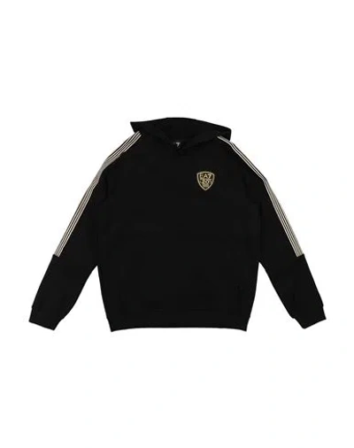 Ea7 Babies'  Toddler Boy Sweatshirt Black Size 6 Cotton, Polyester, Elastane
